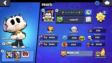 продажа холодильников бу: Bu elan Brawl Stars oyunundakı oyunçu profilini təqdim edir. Profildə
