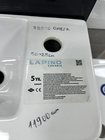 толетный стол: Умывальник с тумбой Lapino Ceramic, модель «Омега». - Компактный — 3
