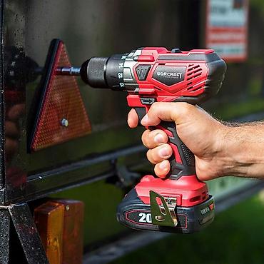 Шуруповерты: Аккумуляторная дрель‑шуруповерт WORCRAFT 20V в кейсе - Питание — 7