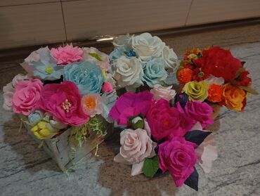коллекция: Подарочные букеты цветов из гофрированной бумаги. Ручная работа