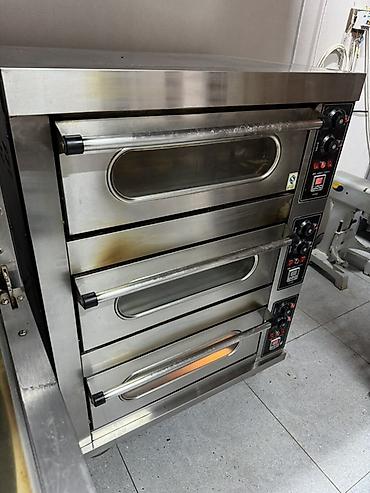 baking oven: Электрическая трехкамерная пекарская печь (панель управления у каждой — 3