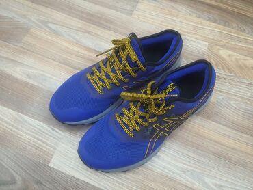 Кроссовки и спортивная обувь: Мужские кроссовки, 46, Asics, Новый, цвет - Синий, Самовывоз