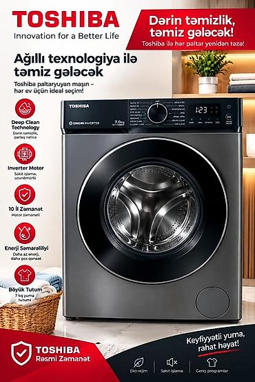 nn telecom: Toshiba paltaryuyan maşın – ağıllı texnologiya ilə dərin təmizlik və — 1