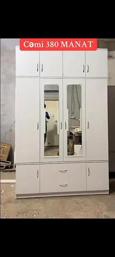dolab sifarisi: Yeni, 4 qapılı, Siyirməli, Açılan, Düz dolab — 7