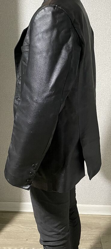 чисто кожаная куртка: Кожаная куртка, Классическая модель, Натуральная кожа, L (EU 40)