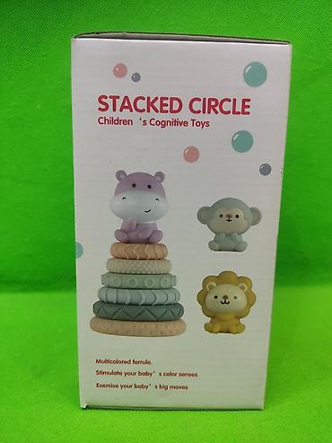 children: Развивающая пирамидка BabyLioni “Early Learning Stacking Rings” (6m+) — 2