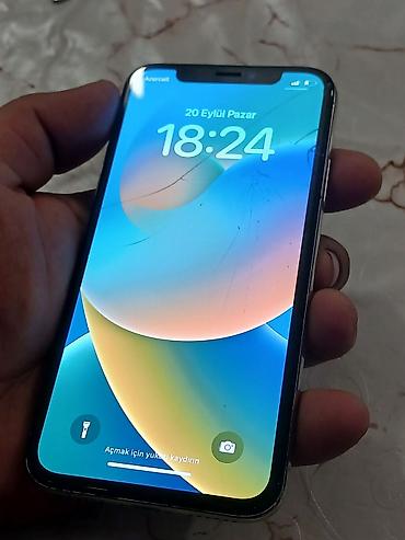 blutuz modul: IPhone X, 64 GB, Gümüşü, Qırıq — 10