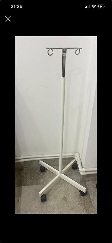 Медтовары: Tibbi sistem asqısı (IV stend) - Material: paslanmayan polad üst — 1