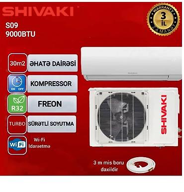 elektroniks: Kondisioner Shivaki, Yeni, 20-25 kv. m, Split sistem, Kredit var, Ödənişli quraşdırma — 1