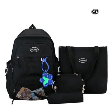 Rukzaklar: Dördlü və beşli çantalar dəsti. Dəstə bir ədəd rəngli və rəngli — 41