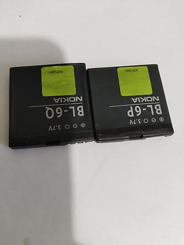 просто так: Аккумуляторы для телефонов Nokia: по 100 сом - Модель: BL-6P и BL-6Q — 1