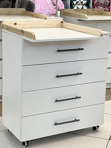 study table: Пеленальный комод на колесиках, белый - Назначение: удобное место для — 3