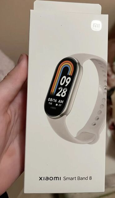 ми воч: Фитнес-браслет Xiaomi Smart Band 8 - Цвет ремешка: светлый (на