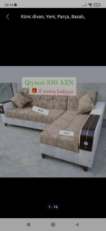 Divanlar: Künc divan, Yeni, Açılan, Bazalı, Parça, Şəhərdaxili pulsuz çatdırılma — 3
