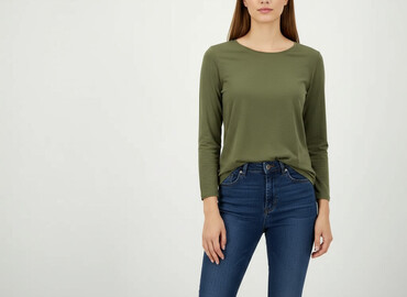 khaki bluzki: F&F, Bluzka damska, rozmiar L