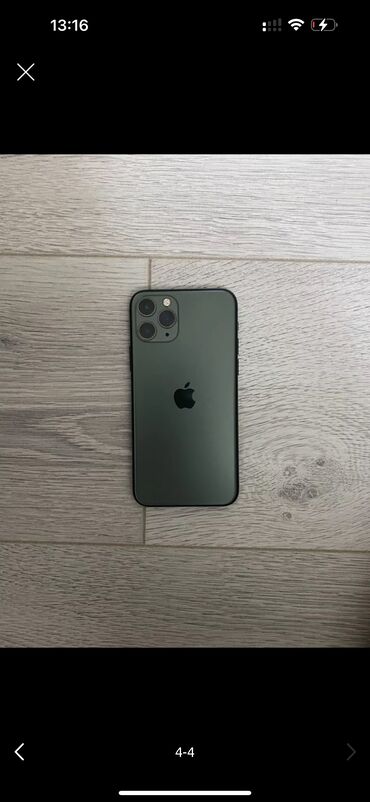 Apple iPhone: IPhone 11 Pro, Б/у, 64 ГБ, Зеленый, Наушники, Зарядное устройство, Защитное стекло, 71 %