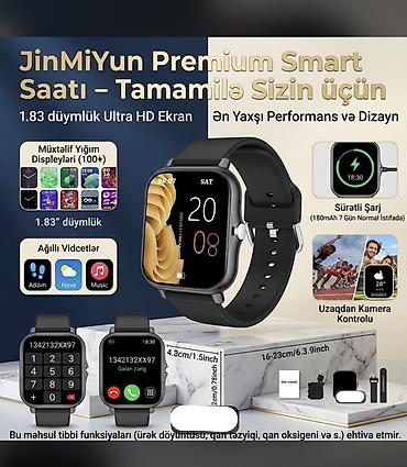 Aksesuarlar: Yeni, Smart saat, Kamera, rəng - Qara — 2