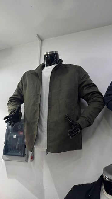 полузамок мужской: Мужская куртка, Все размеры, Новый, цвет - Черный, Бесплатная доставка