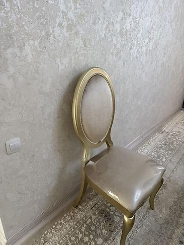 Стол жана отургуч комплекттери: Конок бөлмөсү үчүн үстөл жана отургуч, Жаңы, түсү - Алтын — 3
