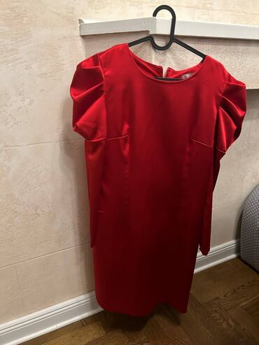 orsay haljine 2022: M (EU 38), color - Red, Evening, Long sleeves