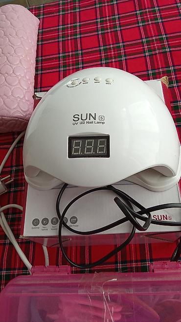Məişət texnikası: SUN 5 UV/LED dırnaq lampası + metal sterilizator qutusu (salon üçün — 1