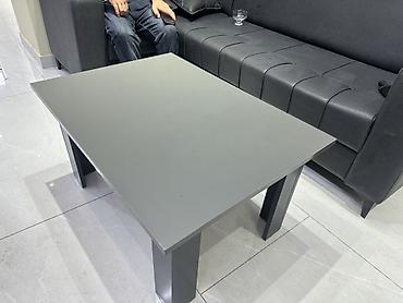 Salon, tibbi mebel: Masa – minimalistik dizaynlı, boz rəngdə salon/otaq üçün çoxfunksiyalı — 2
