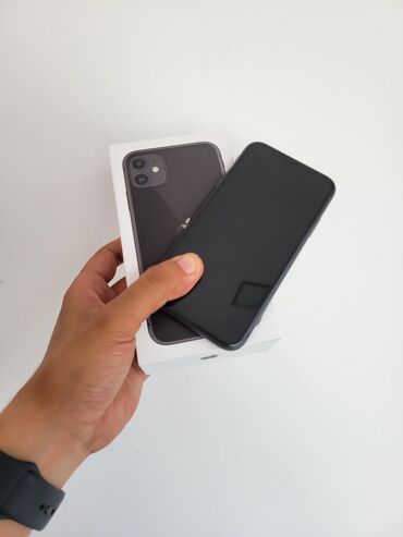 iphone телефон: IPhone 11, 64 ГБ, Черный, Отпечаток пальца, Face ID
