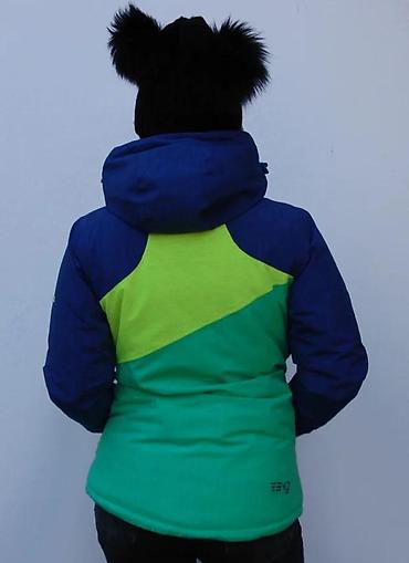 Ski jakne: Zimska/ski jakna – žensko - Trobojni dizajn: tamnoplava, limeta i — 10