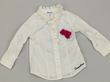 biała bluzka i czarna spódnica dla dzieci: Bluzka, 6-9 m, stan - Bardzo dobry