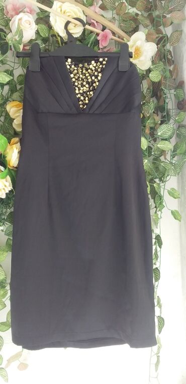 crne svecane haljine: M (EU 38), bоја - Crna, Večernji, maturski
