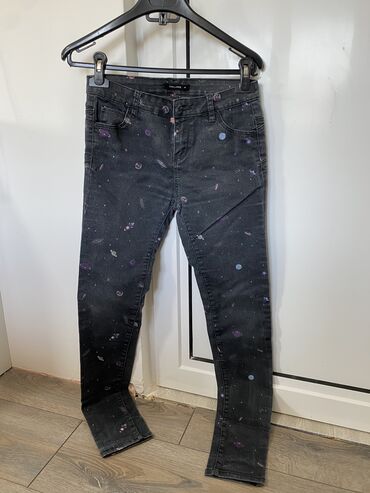 zenske krem pantalone m: Farmerke