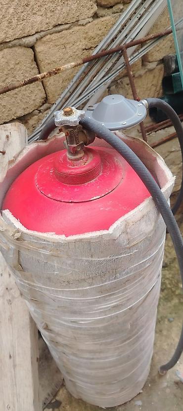 Все для дома и сада: Məişət üçün qaz balonu komplekti İşlək vəziyyətdədir, üstündə qaz — 1