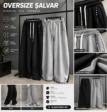 Oversize şalvarlar satılır. 👖 Rahat və gündəlik istifadə üçün ideal lalafo.az -da Oversize şalvarlar satılır. 👖 Rahat və gündəlik istifadə üçün ideal