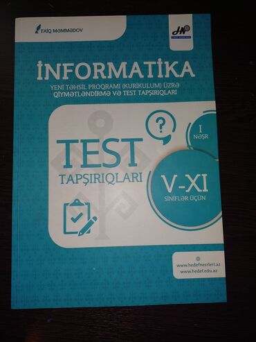 Kitablar, jurnallar, CD, DVD: Hədəf i̇nformati̇ka test tapşiriqlari ki̇tabi