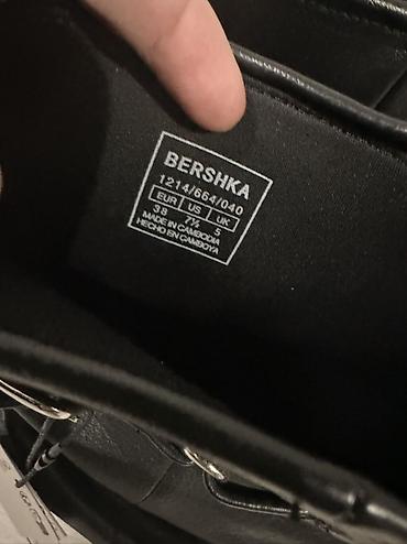 сапоги женские: Ботфорты, Bershka, Размер: 38, цвет - Черный, Новый — 3