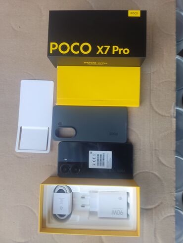 рация автомобильная: Poco X7 Pro, Колдонулган, 512 ГБ, түсү - Кара, 2 SIM