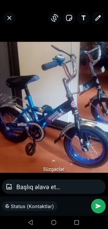 kredit velosiped satilir: İşlənmiş İki təkərli Uşaq velosipedi Trek, 12", sürətlərin sayı: 9, Ödənişli çatdırılma