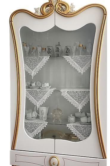 Оборудование для магазинов: - Material: MDF karkas, şüşə vitrin qapıları - Rəng: ağ korpus, qızılı — 1