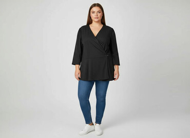 modne duże rozmiary tuniki: Women`s tunic, size 2XL