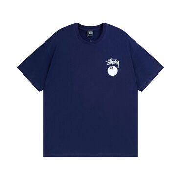базовая футболка оверсайз мужская: Футболка 2XL (EU 44), цвет - Синий