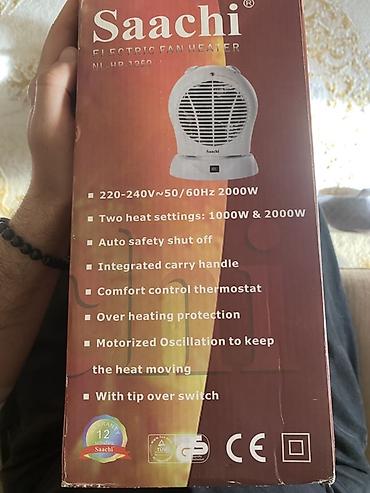 thermostat: Saachi NL-HR-1259 elektrik ventilyatorlu isidici. İsti və soyuq vurur — 3