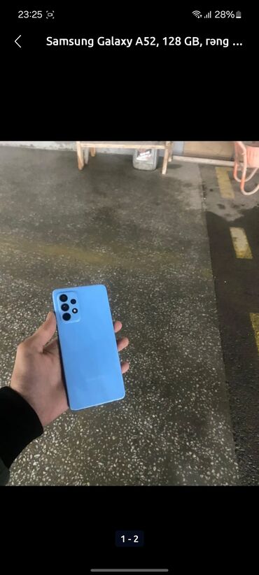 modul ci: Samsung Galaxy A52, 128 GB, rəng - Göy, Barmaq izi