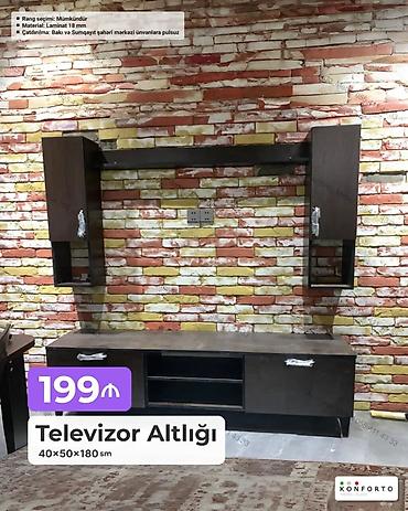 Ev və bağ: Televizor altlığı və asma modul dəsti Ölçü: 40×50×180 sm Material — 1