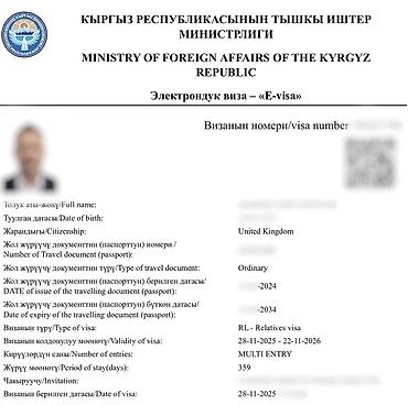 Туристические услуги: Визы в Кыргызстан, США, Японию и Шенген. Помогаю с оформлением виз в — 16