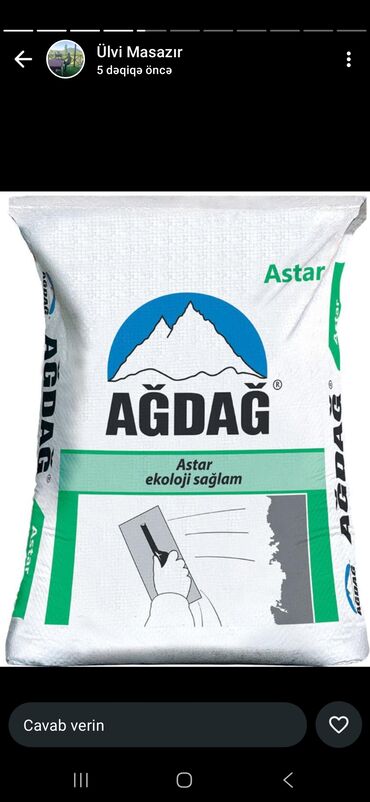 Sement: Holcim Sement, M-400, A-klass, Kredit var, Pulsuz çatdırılma — 16