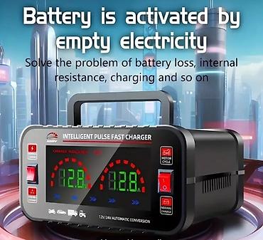 acar pult: Ağıllı Pulse Sürətli Şarj Cihazı – 12V/24V avtomatik çevirmə — 1