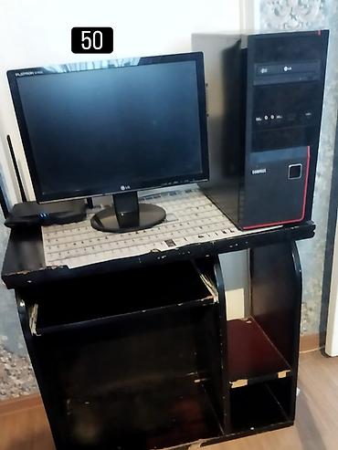 printer epson m1120: LG monitor + masaüstü kompüter komplekti və kompüter masası Komplektə — 1