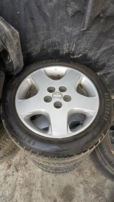 диски на авто r14: Дөңгөлөктөр монтажда 215 / 55 / R 17, Кыш, Колдонулган, Комплект, Жеңил унаалар, Куйма, тешиктери - 5
