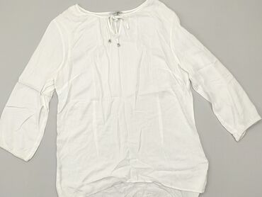 białe obcisła bluzki z długim rękawem: Bluzka Damska, L, stan - Bardzo dobry