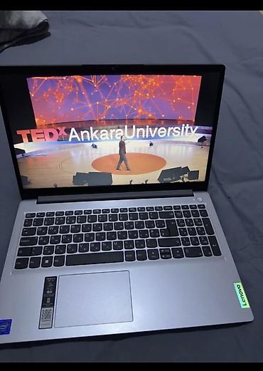 komputer prosesor: Lenovo noutbuk – gümüşü korpus, tam ölçülü klaviatura və iri touchpad — 1